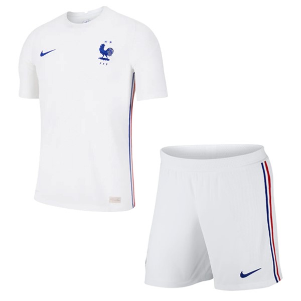 Camiseta Francia Segunda Niños 2020 Blanco